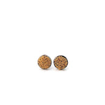 22k Gold Caviar Stud Earrings