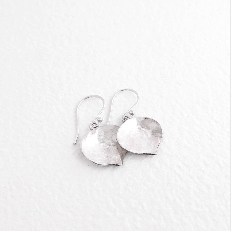 Sterling Silver Aspen Leaf Earrings