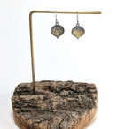 Small 24k Gold and Sterling Silver Aspen Leaf Earrings