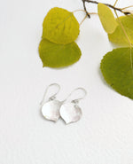 Sterling Silver Aspen Leaf Earrings